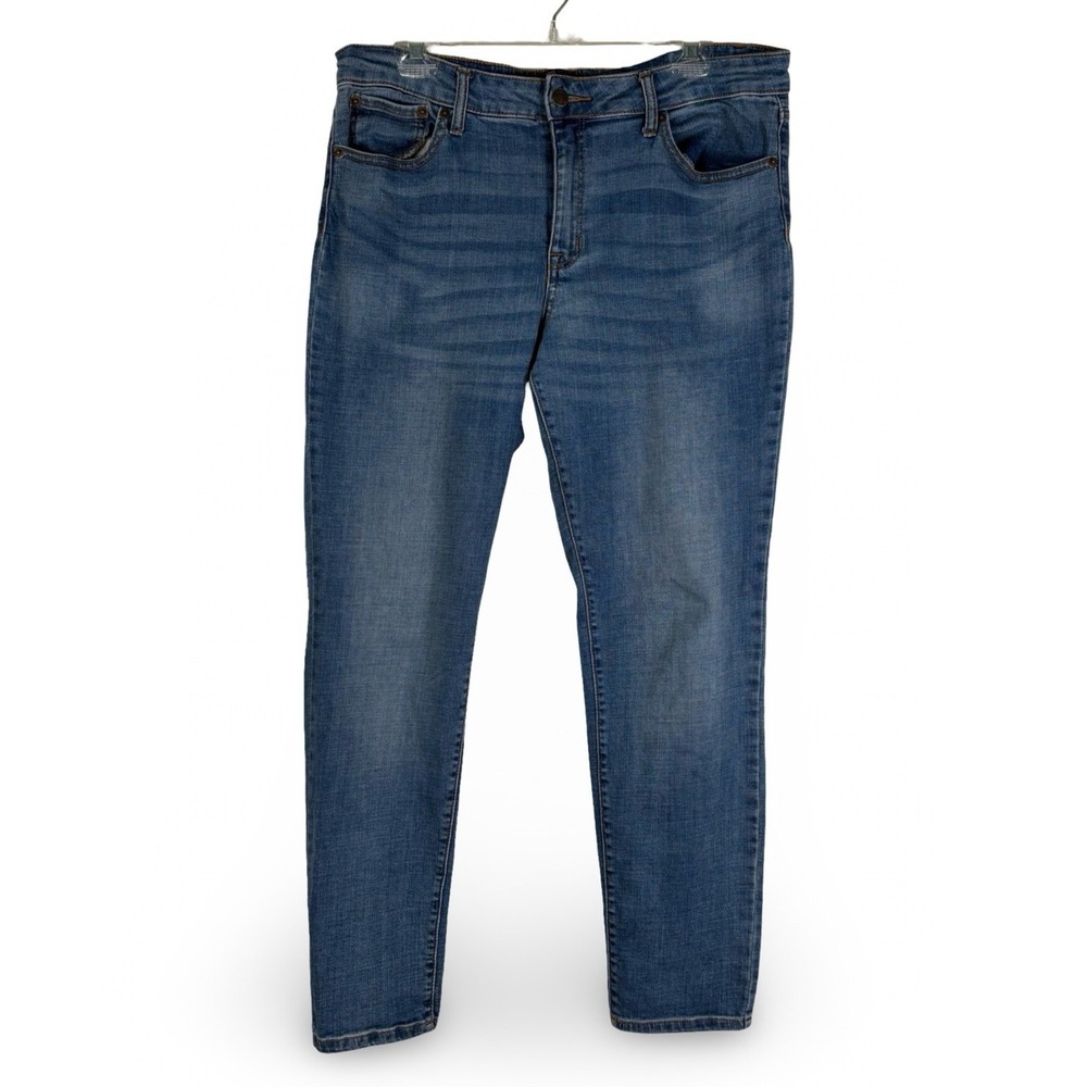 FRYE Veronica Mid Rise Skinny Jeans Women's Size 14 Blue Denim Stretch Cotton